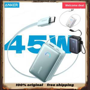 ANKER S1 ANKER A1638 45W 10000mAh 고속 휴대용 충전기 235g 경량 파워뱅크 70CM 데이터 케이블 포함 PD
