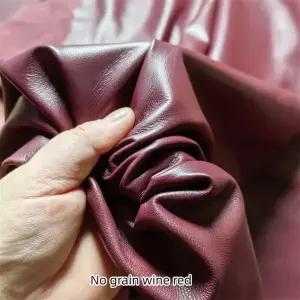 인조가죽시트지 가죽 수선패치 버건디 양가죽 퍼스트 레이어 리얼 원단 핸드메이드 DIY 다운 재킷 0.7mm