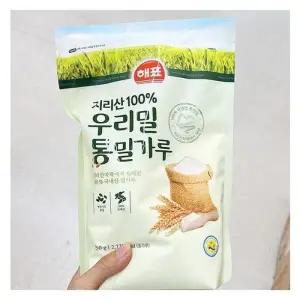해표 지리산100 우리밀 통밀가루 750g x 2개 32635 (29469683)