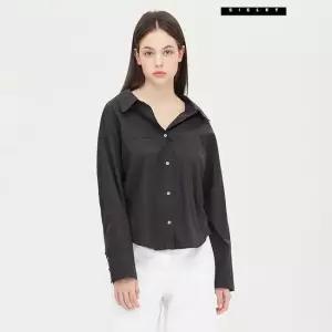 시슬리 [아울렛] 세이나 오픈 카라 블라우스 SAWS36431