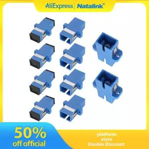 Natalink SC-SC 광섬유 커플러 어댑터 SC/UPC 암-암 단순 단일 모드 네트워크 인터넷 변환기 커넥터