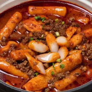 [산해직송] 우리쌀 소고기 짬뽕 떡볶이 2인분 x 4팩