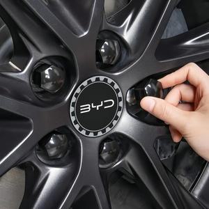 21mm 20개/세트 자동차 휠 러그 볼트 센터 너트 커버 캡 방진 허브 나사 보호대 (BYD 액세서리용)