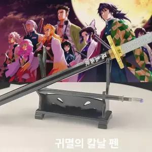 5종세트 귀칼볼펜 귀멸의 모형 무이치로 일륜도 칼날 이즈국원