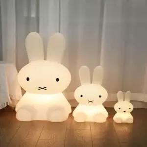 LED 미피조명 토끼램프 수유 50cm 취침등 수면 인테리어조명 일반 28cm 소형 토끼 삼색 리모컨 타이머