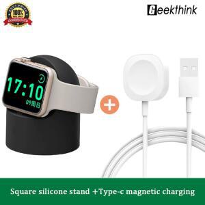 2025 마그네틱 무선 USB A 고속 충전기 세트, 애플 워치 울트라 시리즈 10 9 8 7 6 SE 타입 C 케이블 스탠드, 충전