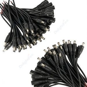 5.5 2.1mm DC 연장 케이블 2 20 18 AWG 코드 12V 남성-여성 전원 어댑터 커넥터 (카메라  LED 스트립  DIY