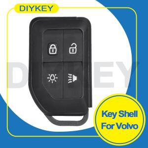 DIYKEY 4버튼 스마트 리모컨 자동차 키 케이스 쉘 볼보 FM FH16 트럭 하우징 포브