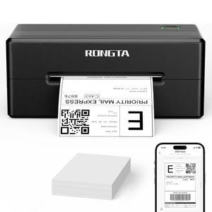 롱타 4x6 블루투스 열 배송 라벨 프린터, 아마존 FBA, Shopify, FedEx용 무선 제조업체 | Windows /Mac / Android iOS(블랙)와 호환 가능