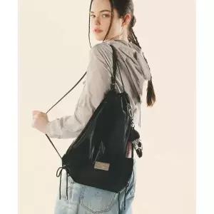 MASMARULEZ 304 Gym sack string bag _ Glittery black 112934