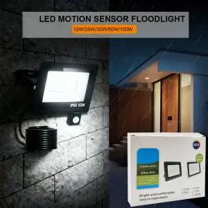 220V LED 투광 조명 야외 밝은 보안등 IP66 방수 주광색 투광등 차고 정원 정원 조명용