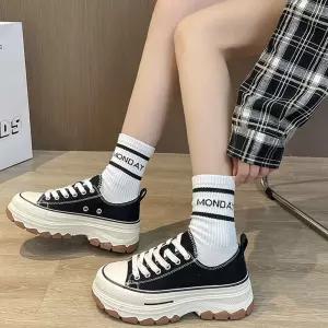 캐주얼 여성 키높이 스니커즈 데일리 운동화 신발 어글리슈즈 운동화