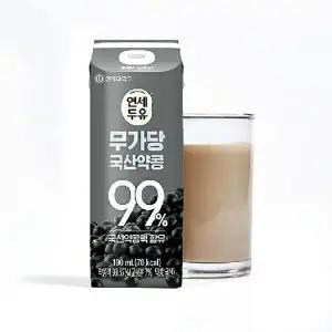 [NS홈쇼핑][연세두유] 무가당 국산약콩 99% 190ml*48팩[35850509]
