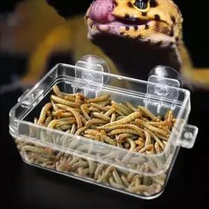 친절한탄씨 붙이는 크레스티드 게코 먹이 통 도마뱀 파충류 급식기 밥그릇 사육 붙이는 크레스티드