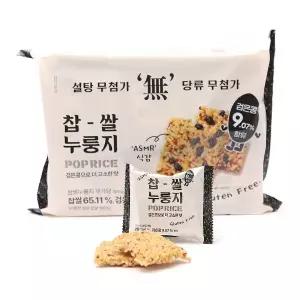 한마루 추억의찹쌀 누룽지팝 무가당 300g(25g x12입) 검은콩 함유 (낱개)