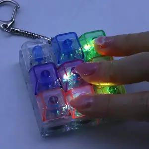 [신광사]9000 9구 레인보우 LED 딸깍이 키링
