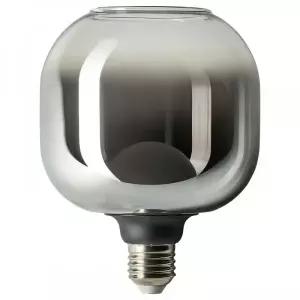 MOLNART 몰나르트 LED 전구 E26 150루멘, 튜브 모양 오픈탑/그레이 투명유리, 120 mm