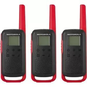 모토로라 솔루션즈 휴대용 FRS T210TP 토크어바웃 양방향 무전기 충전식 22채널 20마일 3팩
