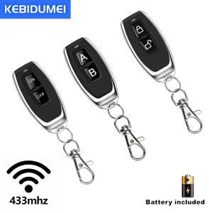 호환 433MHZ 원격 제어 전기 학습 코드 EV1527 릴레이 수신기 용 키 체인이있는 게이트 차고 도어 오프너 송신기