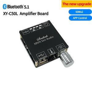 XY-C50L 디지털 파워 앰프, UX 앱 제어, 오디오 모듈, 스테레오 스피커, 서브우퍼 변조기 세트, 홈, 블루컬