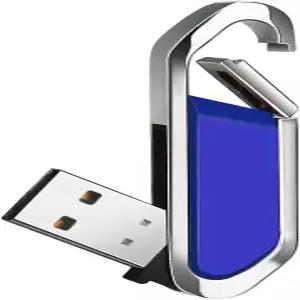 키체인 USB 20 메모리 스틱 펜 드라이브가 된 64GB 플래시 휴대용 메탈 외장 데이터 저장용 파란색