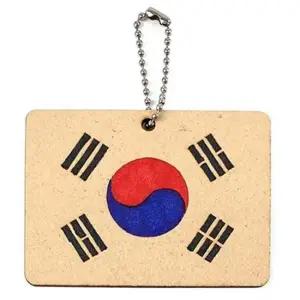 열쇠고리 가방 팬던트 핸드폰 나무 태극기 자동차