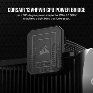 [정품] 커세어 Corsair PCIe 5.0 12VHPWR GPU 파워 브릿지 - NVIDIA 지포스 RTX 40 시리즈용 180° 벤드 직