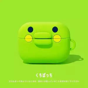 웃긴 녹색 큰 입 개구리 실리콘 이어폰 보호 케이스 에어팟 1 2 3 4 Pro 무선 블루투스 헤드셋 커버용