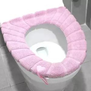 핑크 TAI442U0 양변기 커버 던변기커버 극세사변기시트