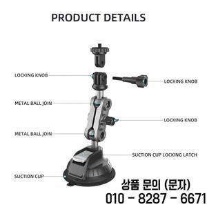 Insta360 X4 X2용 강력한 흡입 컵 자동차 마운트 Pocket 대시보드 퀵 릴리스 홀더 GoPro 12 9 8 Action