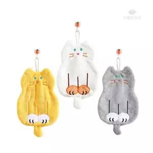 뷰레이터닷컴 JMY694W5 고양이 캐릭터 극세사 주방수건