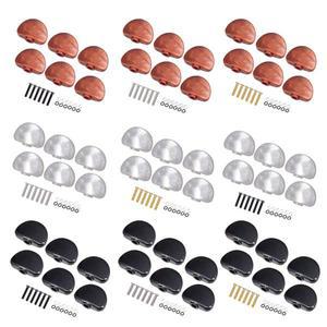 6pcs 튜닝 핀 머신 헤드 손잡이 Srews 포크 일렉트릭 기타 부품 용 범용 어쿠스틱 버튼