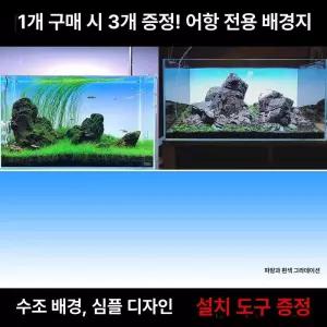 어항 백스크린 2자 3자 등 수조 광폭 장식 수족관 프레임 화이트 배경 축양장 조명