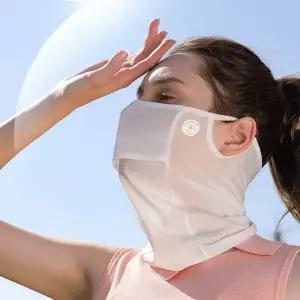 퍼스트몰 실크마스크 경량 골프얼굴가리개 얼굴햇빛가리개 자외선차단마스크