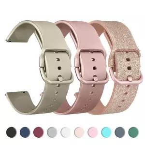 삼성 갤럭시 시계 7 6 5 4 용 20mm 스트랩 클래식/액티브/5Pro/시계 3 밴드 스포츠 팔찌