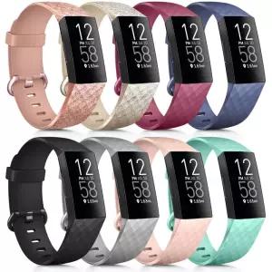 Fitbit Charge 4용 실리콘 스트랩 밴드 3 SE 충전 팔찌 교체용 손목 Smartwatch 액세서리