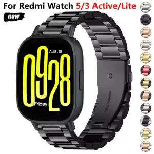 Xiaomi Redmi Watch 5 용 시계 밴드 Lite Correa 스테인레스 스틸 교체 액티브 팔찌 금속 스트랩