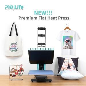 PYD Life 38x38 40x60 대형 티셔츠 승화 평판 자동 열 프레스 기계