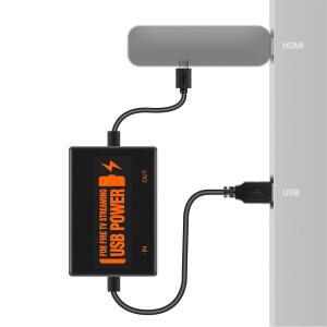 Fire Stick POWER LOGIC 어댑터 TV Stick용 USB 케이블 포트에서 스트리밍 Stick에 직접 공급 FireStick 2 /3 /4K Max /Lite용 5V /2.1A AC 필요 없음