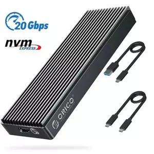 오리코 M2PAC3-G20 외장하드케이스 C타입 M.2 SSD케이스 NVMe USB3.2 20Gbps 알루미늄