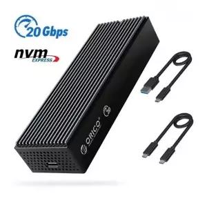오리코 M2PVC3-G20 외장하드케이스 C타입 M.2 SSD케이스 NVMe USB3.2 20Gbps 쿨러케이스