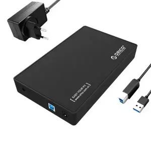 오리코 3588US3 외장하드케이스 3.5형 SATA연결 USB3.0 12V2A LED전원