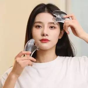 [하프클럽/알티피아]마사지기 목 승모근 바디 얼굴 케어 괄사형 셀프 마사지 도구