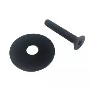 VYCE 무표시 자전거 헤드셋 카본 탑 캡 알루미늄 합금 자전거 스템 28.6mm 헤드셋 탑 캡 나사 포함 새 제품