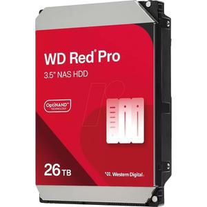 웨스턴 디지털 26TB WD 레드 프로 NAS 내장 하드 드라이브 HDD - 7200RPM SATA 6Gb/S CMR 512MB 캐시 3.5인치 WD260KFGX