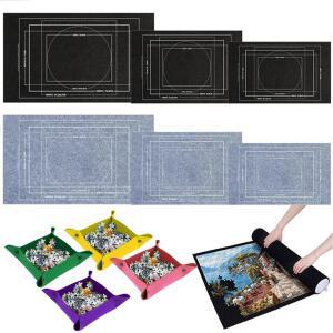 호환 1500-3000PCS 퍼즐 보관 매트 휴대용 보관 담요 미끄럼 방지 펠트 원단 성인 DIY 수제 제품 보관 도구 TMZ