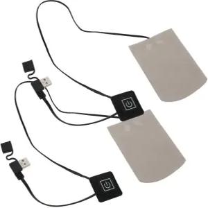 1쌍의 USB 전기 가열 양말 패드 - 야외 스포츠 낚시 및 캠핑을 위한 조절 가능한 3단계 온도 풋 워머