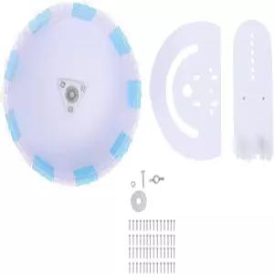밀리스텐 햄스터 러닝 휠 운동 스탠드 18cm 블루 화이트 작은 동물 조용한 스피너 액세서리로 저빌