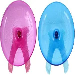햄스터 저빌 마우스를 위한 작은 반려동물 활동을 밀리스텐 2pcs 러닝 휠 무음 운동 18cm 플라스틱 스피너