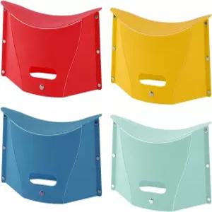 TOOPONE 4pcs 접이식 휴대용 캠핑 하이킹 의자 가벼운 여행 모임 BBQ 지하철 도서관 배낭여행 야외 초경량